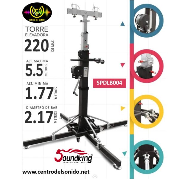 stand movil para soporte de cabinas spdlb004 soundking