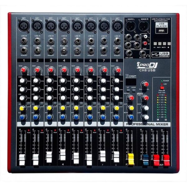 consola análoga ch8usb prodj