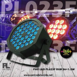 par led pl023f pl pro light rgb 36×1.5w