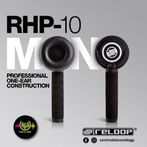 auricular rhp 10 mono negro reloop