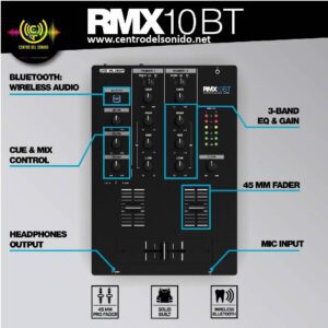 rmx 10bt reloop mixer 2 canales con bluetooth (copia)