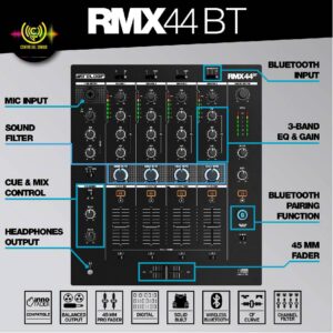 rmx 44 bt mixer reloop 4 canales con bluetooth (copia)