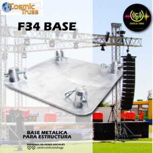 base de aluminio f34 base plate 30x30 cosmic truss (copia)