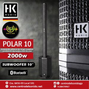 hk audio polar 10 sistema pa de columna 2000w