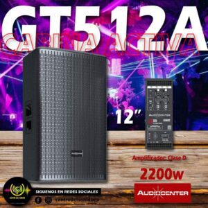 cabina activa gt512a audiocenter 2200w