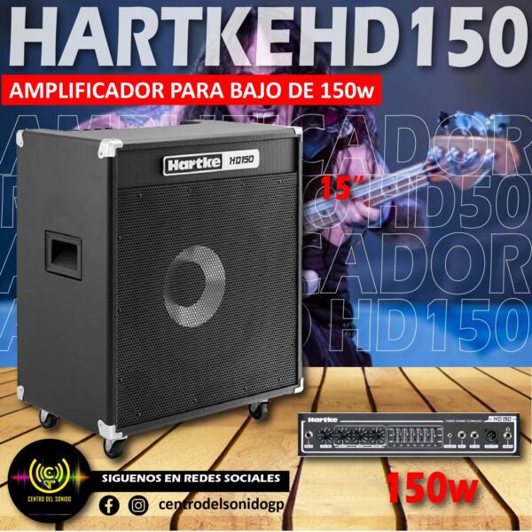 amplificador de bajo hartke hd150 150w