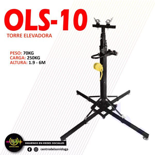 torre elevadora ols 10 de 6m 250kg