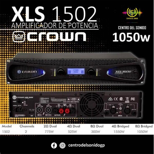 amplificador crown xls 1502 (copia)