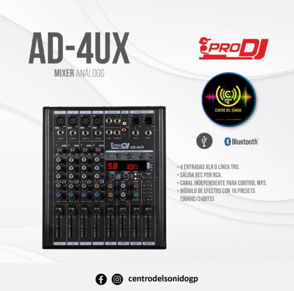 consola prodj ad4ux