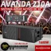 avanda 210a altavoz line array activo de 10" y dos vías controlado por dsp