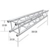 tramo cuadrado de 3 metros cosmic truss f24300