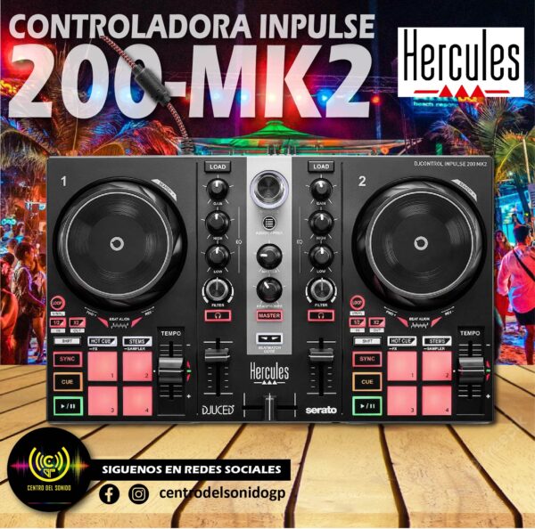 hercules djcontrol impulse 200 mk2