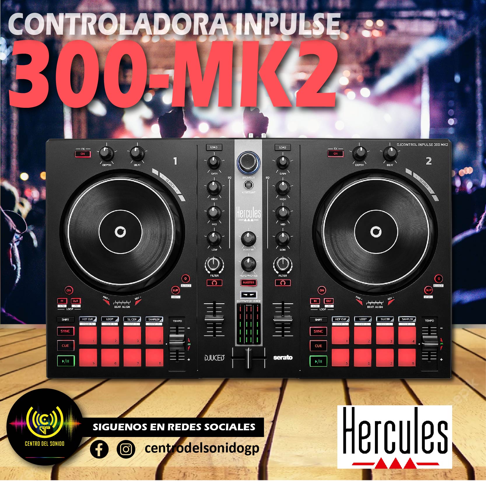 Controlador DJ Hercules Inpulse 300 MK2