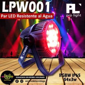 par led resistente al agua lpw001 rgbw ip65 54x3w