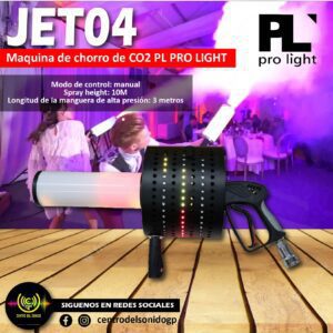 jet04 maquina de chorro de co2 pl pro light