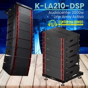 k la210 dsp audiocenter 2000wline array activo