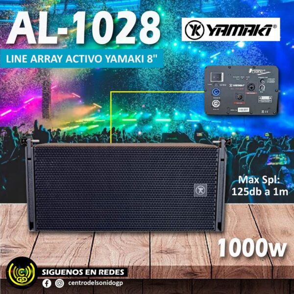 altavoz line array activo yamaki al 1028 de 8" (copia)