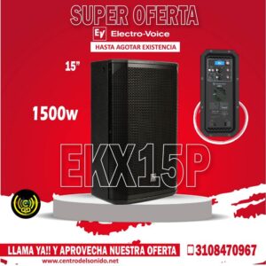 cabina activa ekx15p electro voice 1500watt (copia)