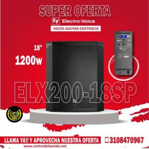 bajo activo elx200 18sp electro voice 1200w (copia)