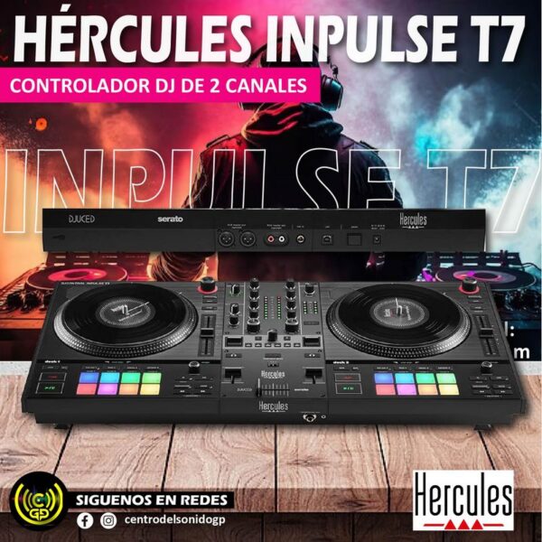 controlador dj inpulse t7 hercules