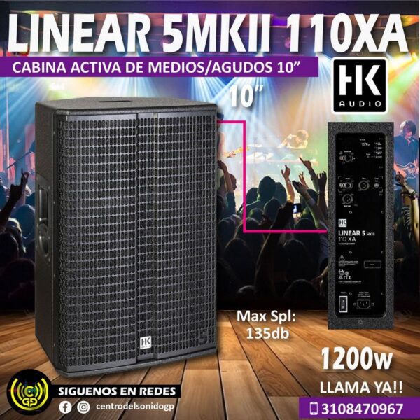 cabina activa linear 5 mk ii 110 xa 1200w