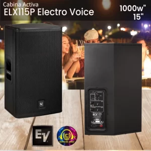 cabina activa elx115p electro voice madera 1000watt