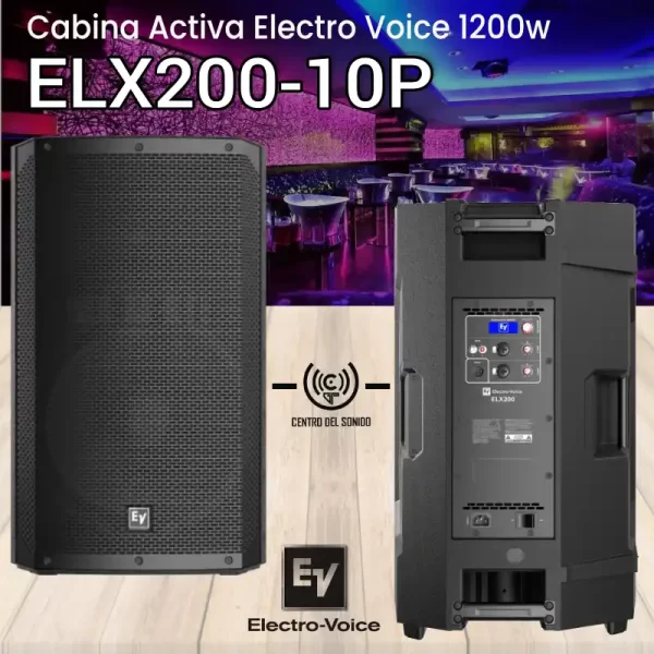 cabina activa elx200 10p electro voice 1200w