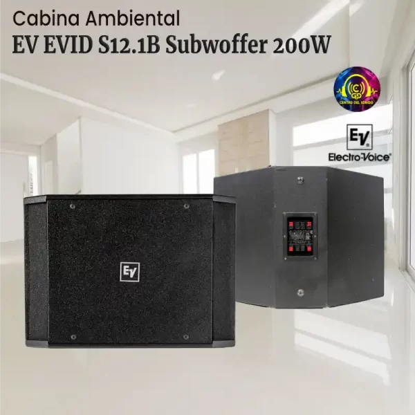 cabina ambiental ev evid s12.1b subwoffer 200w