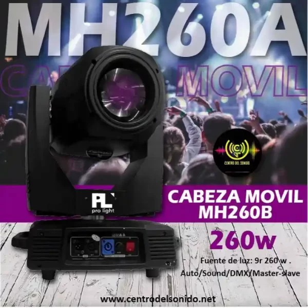 cabeza movil mh260a pl pro