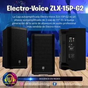 electro voice zlx15p g2 altavoz alimentado, 15 pulgadas