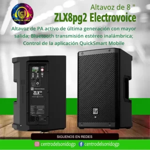 altavoz de 8 " zlx8pg2 electrovoice