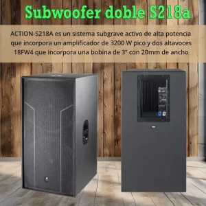 subwoofer doble s218a