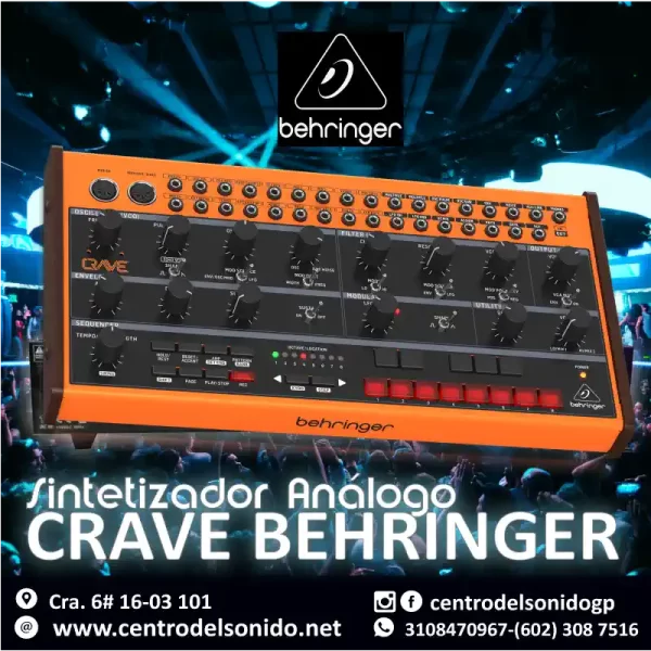 sintetizador crave behringer