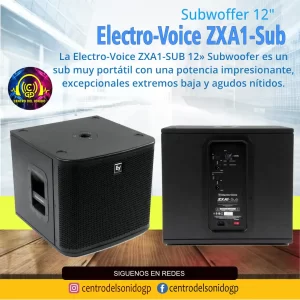 subwoofer electro voice zxa1 sub 12 pulgadas