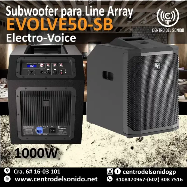 subwoofer para line array electro voice – evolve50 sb