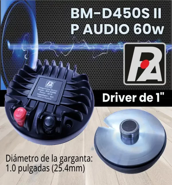 driver 1″ bm d450s ii p audio 60w