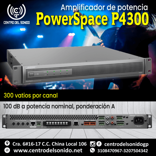 amplificador bose powerspace p4300+