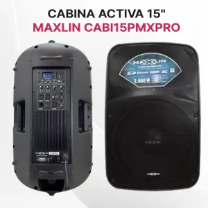 cabina activa 15 cabi15pmxk maxlin con bluetooth usb radio fm