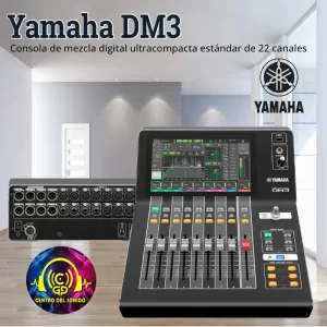 yamaha dm3 consola de mezcla digital ultracompacta estándar de 22 canales dm3