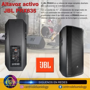 altavoz activo jbl prx835