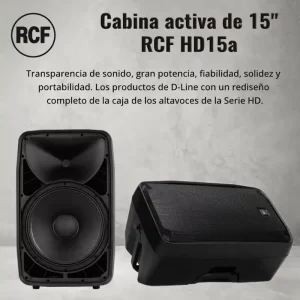 cabina activa de 15" rcf hd15a