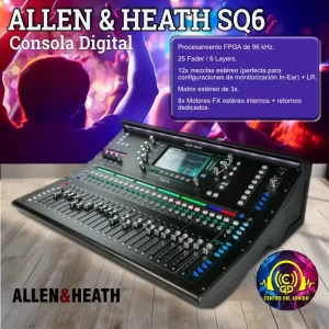 consola digital allen & heath sq6