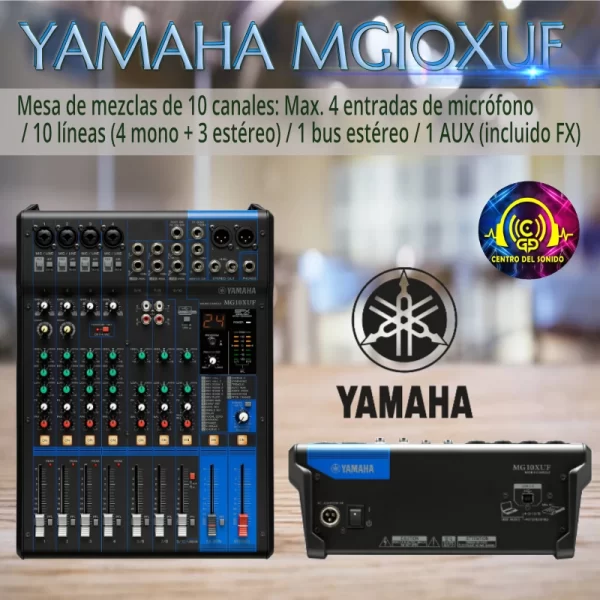 mesa de mezcla yamaha mg10xuf