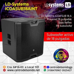 subwoofer amplificador ld systems icoa sub18 aint