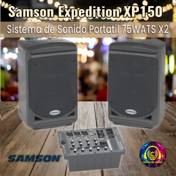 samson expedition xp150 150 vatios pa portátil