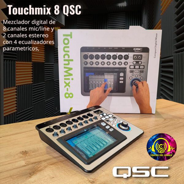 consola digital touchmix 8 qsc