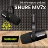 micrófono para podcast shure mv7x