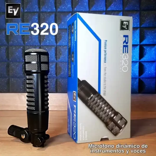 micrófono dinámico para estudio electrovoice re 320