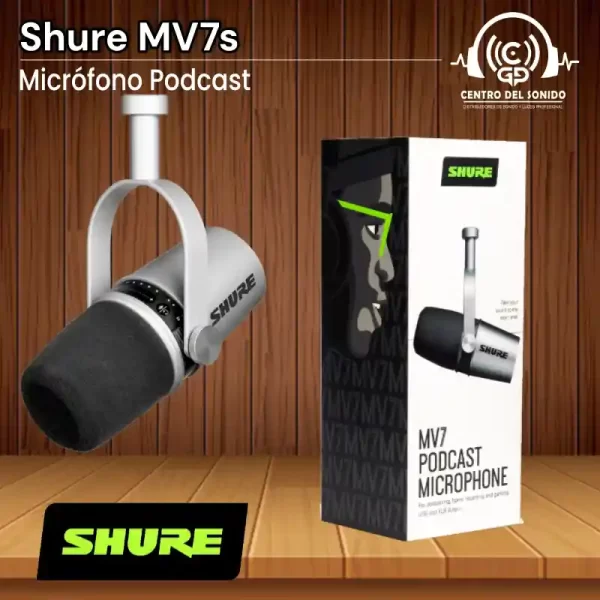 micrófono shure mv7s