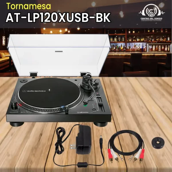 tornamesa at lp120xusb bk